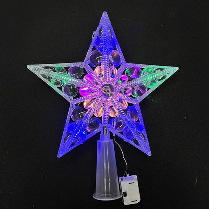 Glowing Star Ornament – 15cm Xmas Pendant Accessory for Christmas Tree Decoration - ZOOMNSTORE