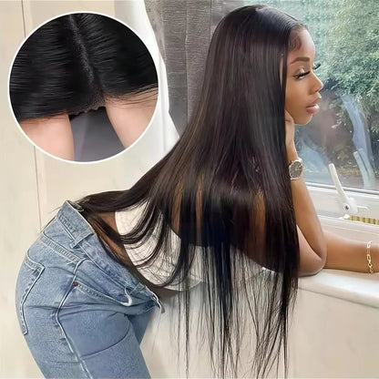 Glueless Human Hair Wigs - 30 Inch Bone Straight Remy Brazilian HD Lace Closure - ZOOMNSTORE