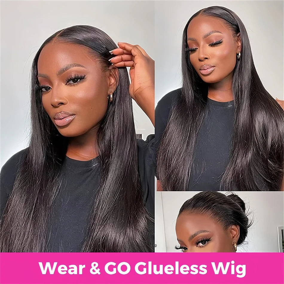 Glueless Human Hair Wigs - 30 Inch Bone Straight Remy Brazilian HD Lace Closure - ZOOMNSTORE