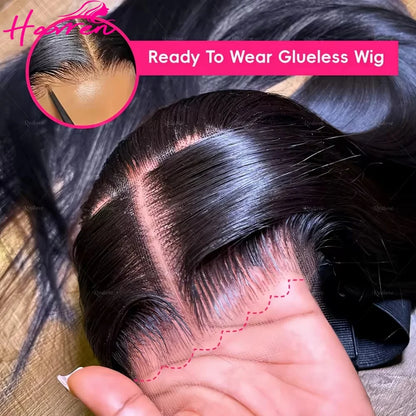 Glueless Lace Front Wig - 13x6 HD Lace Frontal, Brazilian Human Hair, Bone Straight - ZOOMNSTORE