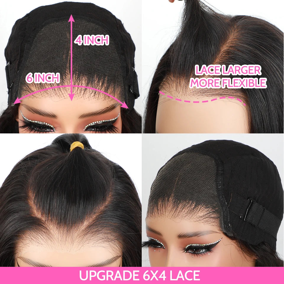 Glueless Lace Wig – Human Hair Wigs 7x5 Lace Front Preplucked Hairline Ready To Wear - ZOOMNSTORE