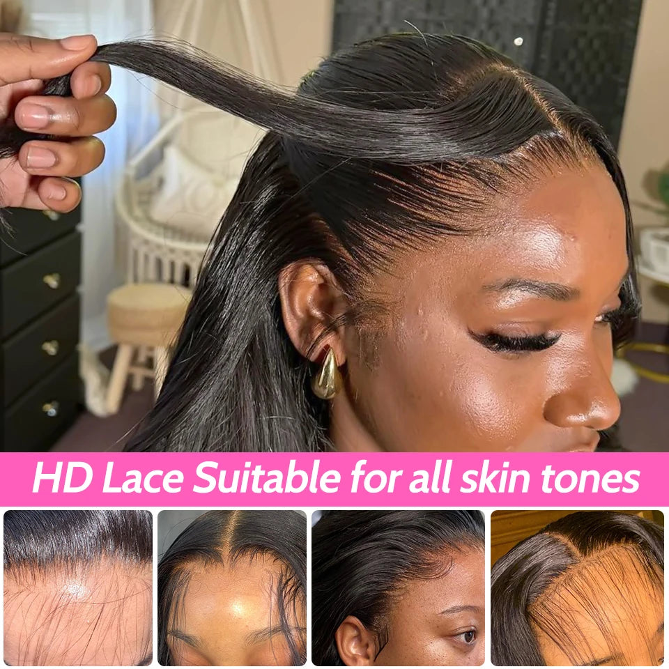 Glueless Lace Wig – Human Hair Wigs 7x5 Lace Front Preplucked Hairline Ready To Wear - ZOOMNSTORE