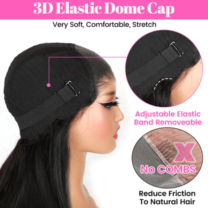 Glueless Lace Wig – Human Hair Wigs 7x5 Lace Front Preplucked Hairline Ready To Wear - ZOOMNSTORE