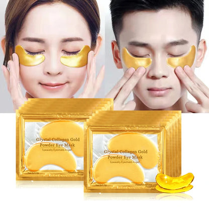 Gold Collagen Eye Masks - 100pcs Anti-Aging Moisturizing Patches for Dark Circles and Puffiness - ZOOMNSTORE