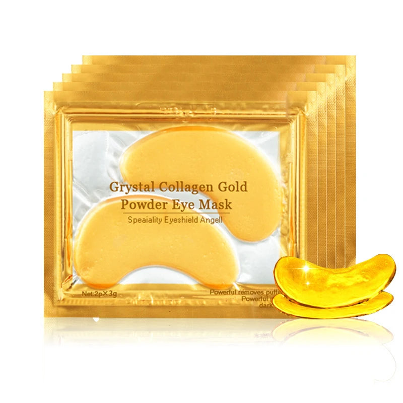 Gold Collagen Eye Masks - 100pcs Anti-Aging Moisturizing Patches for Dark Circles and Puffiness - ZOOMNSTORE