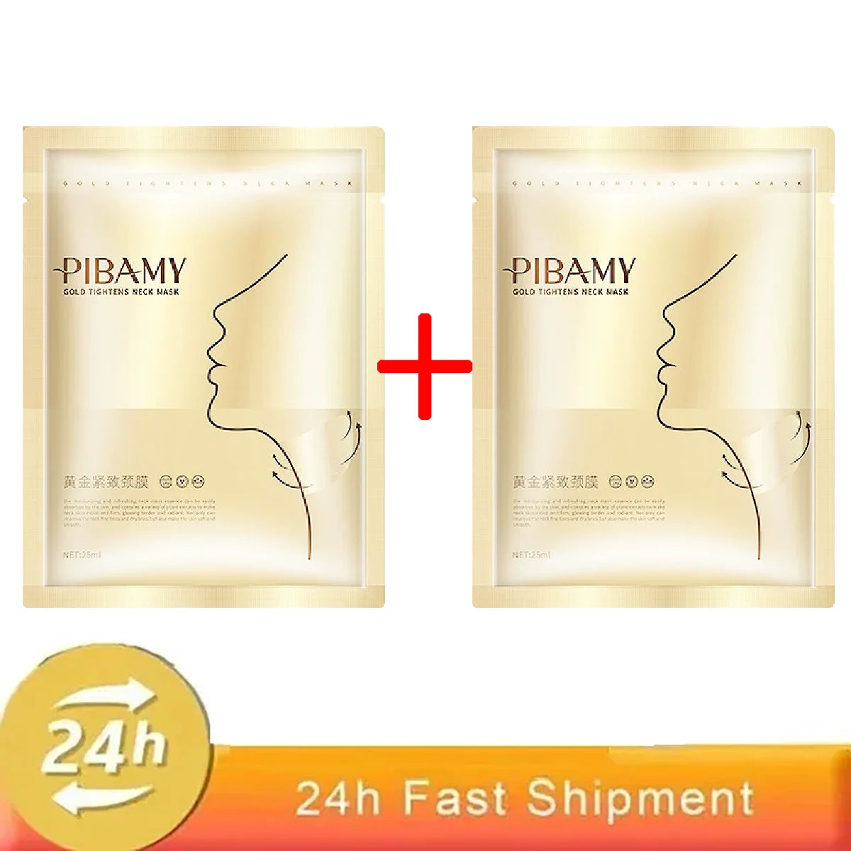 Gold Firming Neck Mask - Moisturizing Anti-Aging Skincare - ZOOMNSTORE