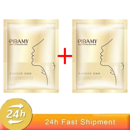 Gold Firming Neck Mask - Moisturizing Anti-Aging Skincare - ZOOMNSTORE