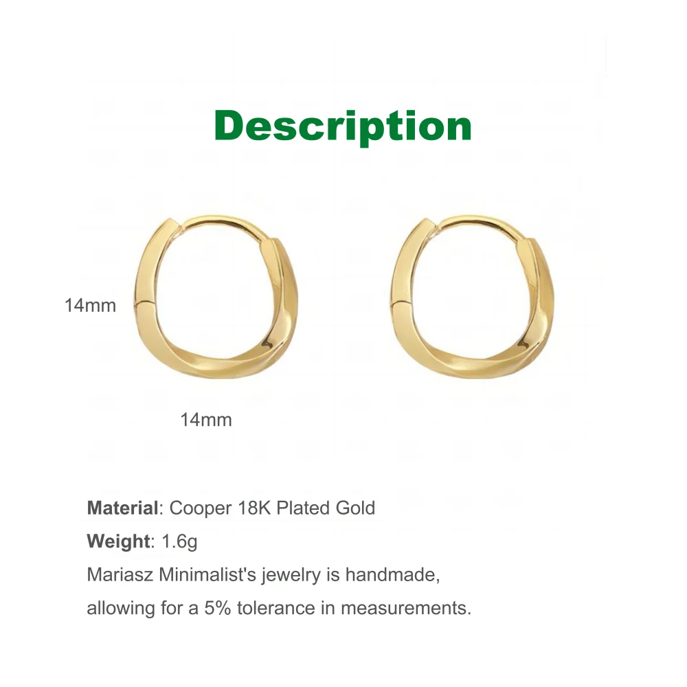 Gold Hoop Earrings - Minimalist Plated Circle Hoops for Women | Classic Lightweight Jewelry - ZOOMNSTORE
