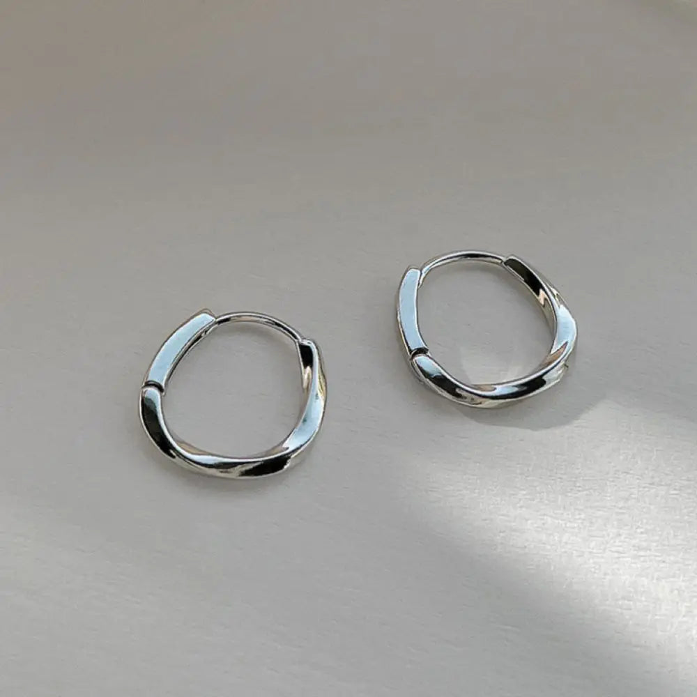 Gold Hoop Earrings - Minimalist Plated Circle Hoops for Women | Classic Lightweight Jewelry - ZOOMNSTORE