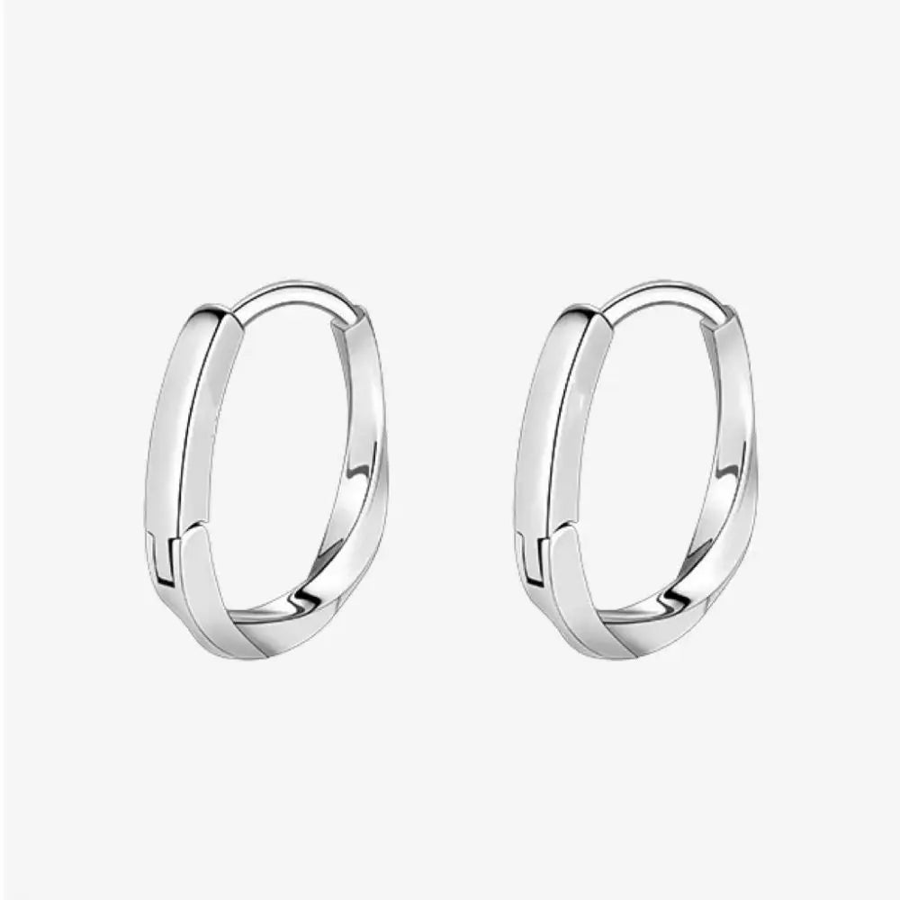 Gold Hoop Earrings - Minimalist Plated Circle Hoops for Women | Classic Lightweight Jewelry - ZOOMNSTORE
