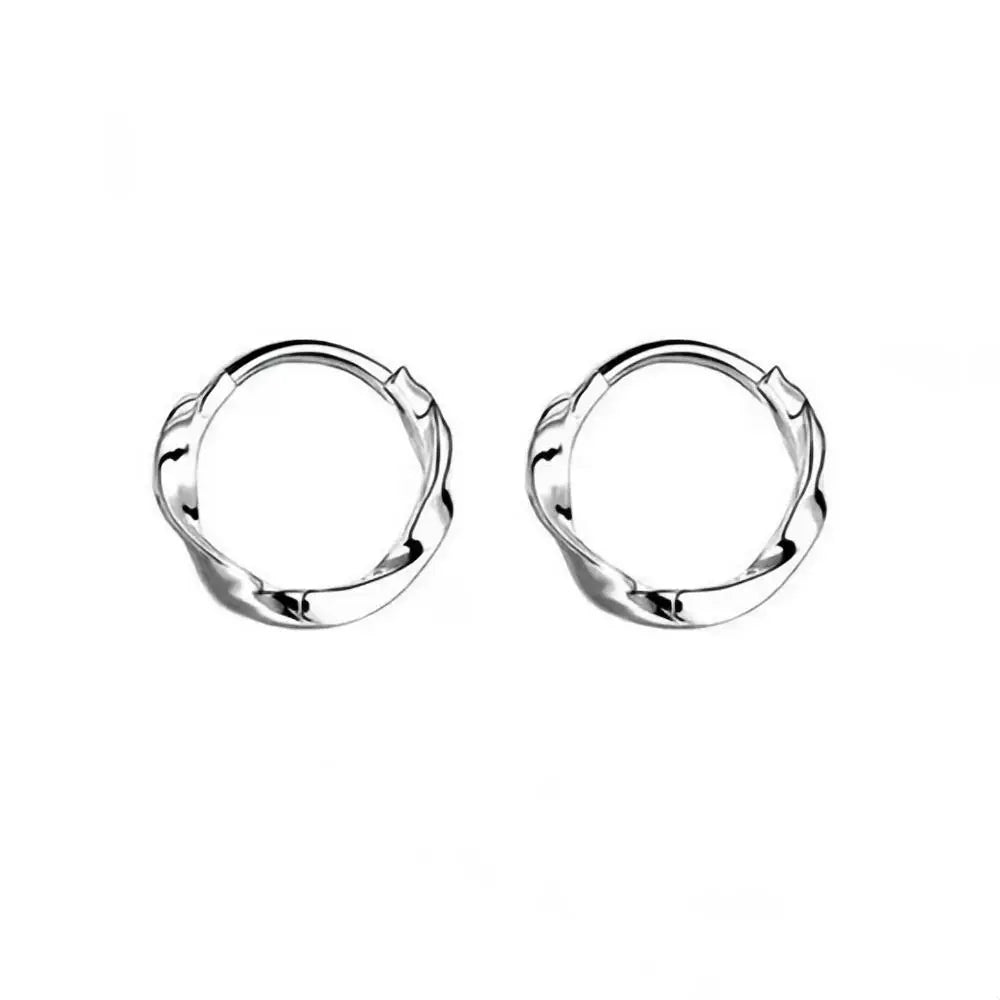 Gold Hoop Earrings - Minimalist Plated Circle Hoops for Women | Classic Lightweight Jewelry - ZOOMNSTORE