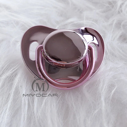 Gold Pink Pacifier - Silicone Baby Pacifier 0-6, 6-18, 18+ Months | BPA Free Bling Design - ZOOMNSTORE