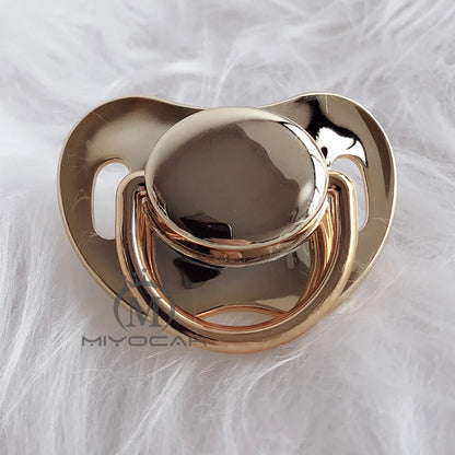 Gold Pink Pacifier - Silicone Baby Pacifier 0-6, 6-18, 18+ Months | BPA Free Bling Design - ZOOMNSTORE