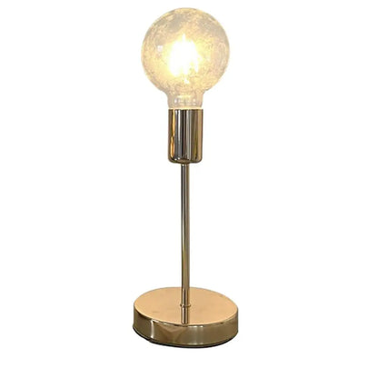 Golden Bedside Lamp - Modern Table Lamp with E27 Bulb, LED Desk Light for Study Room - ZOOMNSTORE