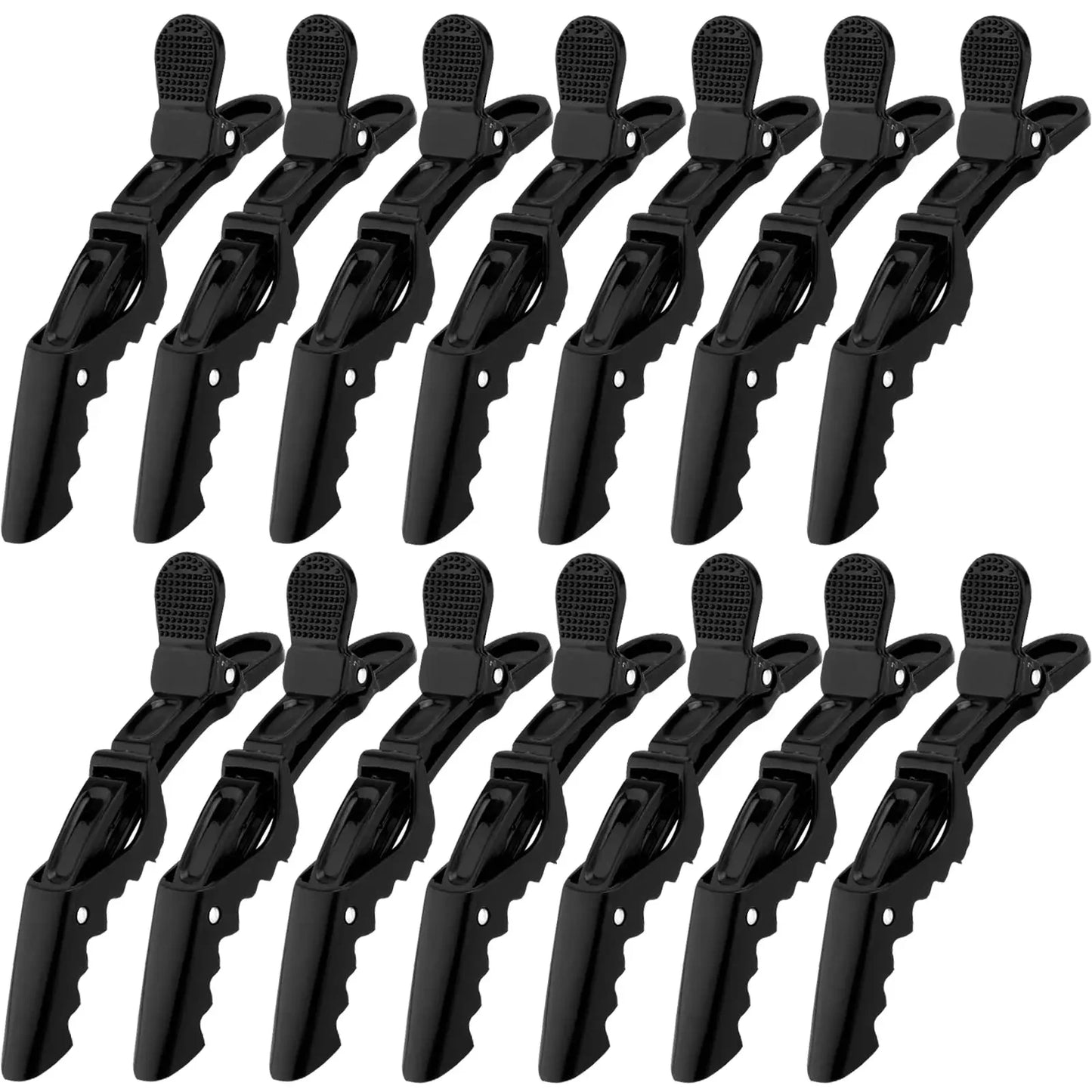 Golden Hair Clips - 6Pcs Plastic Alligator Hair Clamps for Styling & Sectioning - ZOOMNSTORE