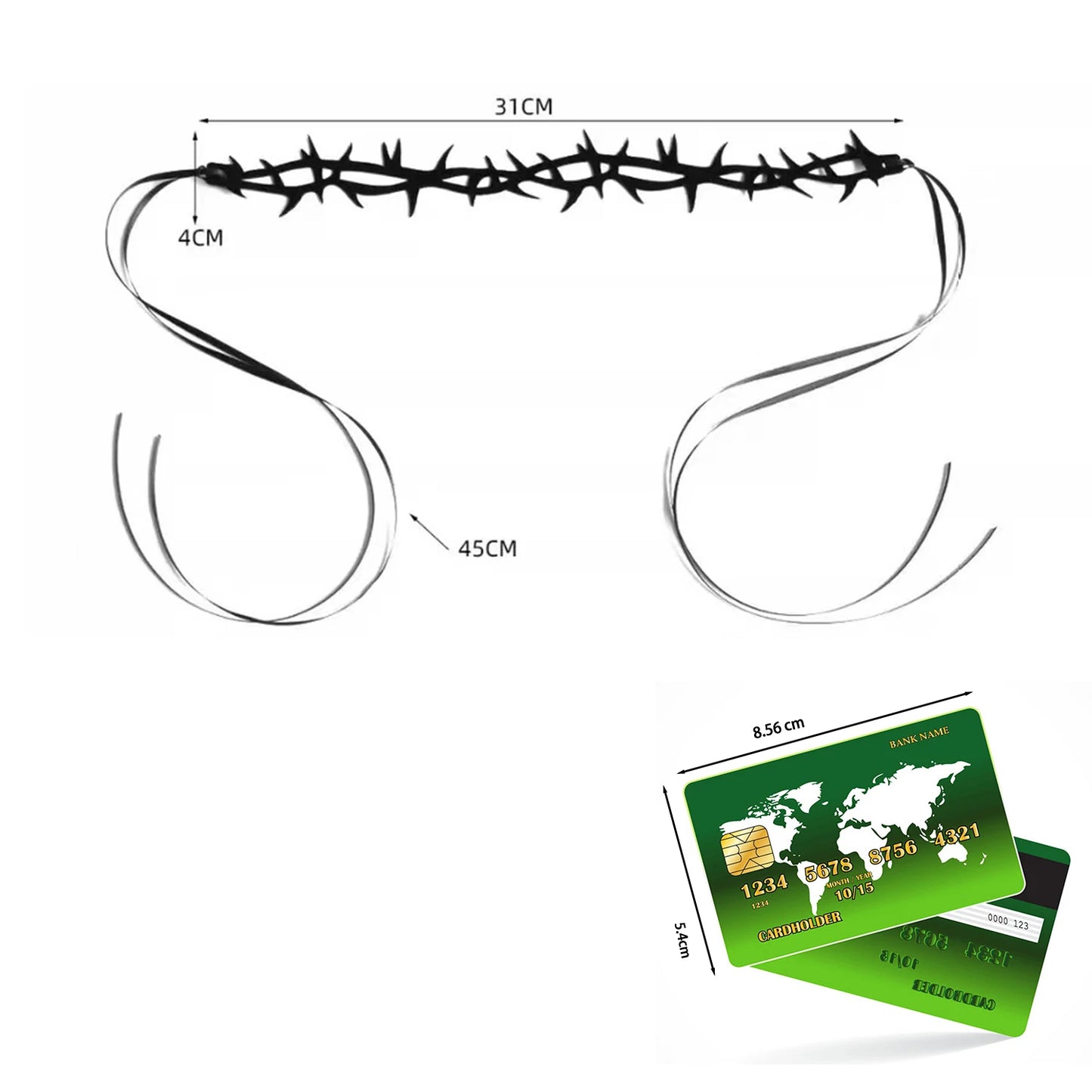 Gothic Black Lace Velvet Thorn Necklace For Women Fashion Punk Choker Necklace Halloween Party Chokers Necklaces Jewelry Gifts - ZOOMNSTORE