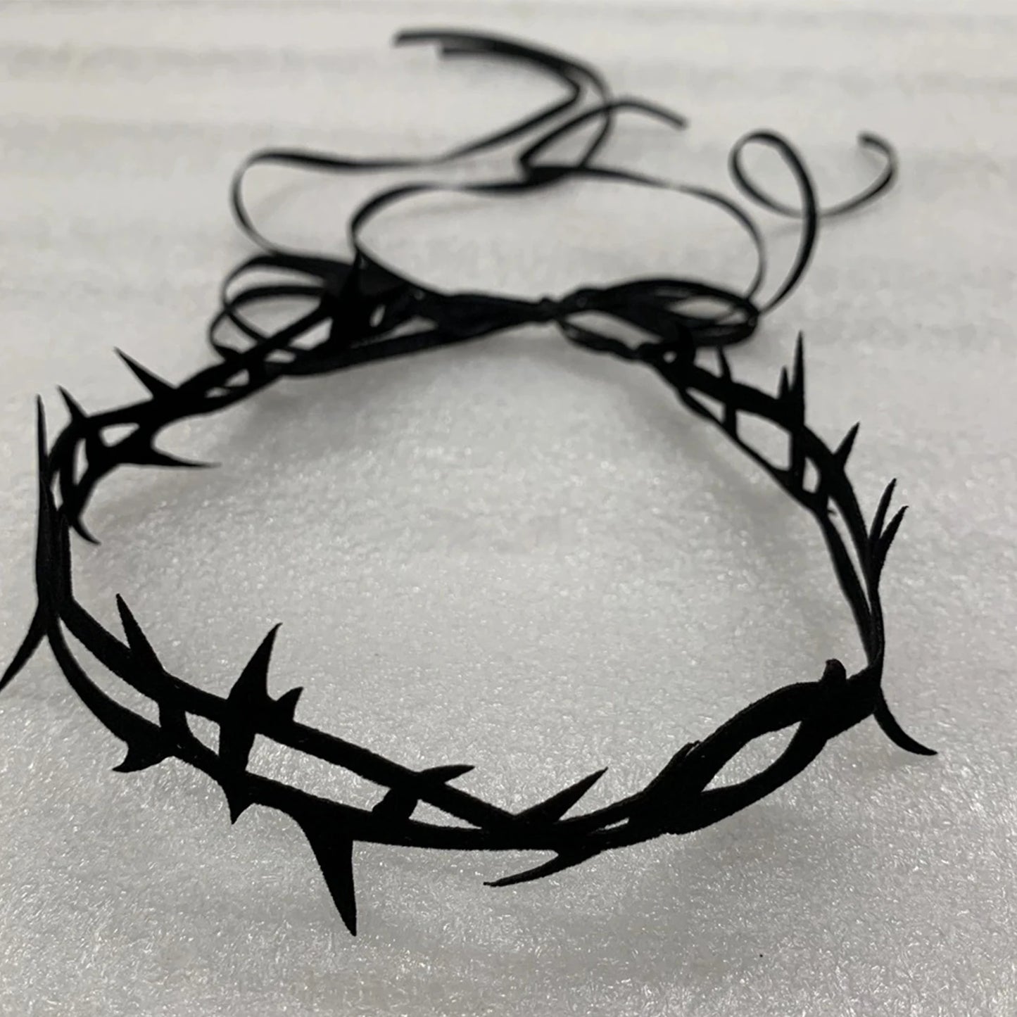 Gothic Black Lace Velvet Thorn Necklace For Women Fashion Punk Choker Necklace Halloween Party Chokers Necklaces Jewelry Gifts - ZOOMNSTORE