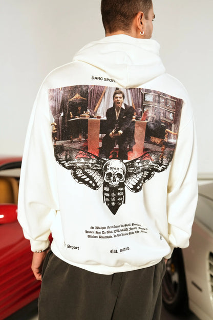 Gothic Harajuku Hoodie – Y2K Streetwear Oversized Pullover for Men | Retro Casual Sweatshirt - ZOOMNSTORE