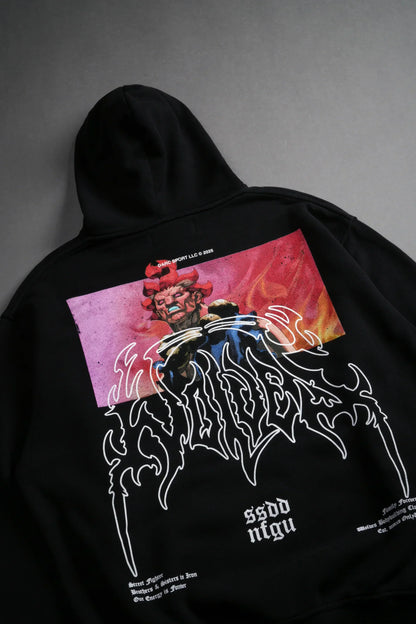 Gothic Harajuku Hoodie – Y2K Streetwear Oversized Pullover for Men | Retro Casual Sweatshirt - ZOOMNSTORE