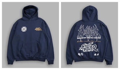 Gothic Harajuku Hoodie – Y2K Streetwear Oversized Pullover for Men | Retro Casual Sweatshirt - ZOOMNSTORE