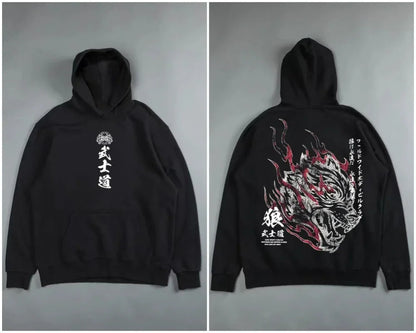 Gothic Harajuku Hoodie – Y2K Streetwear Oversized Pullover for Men | Retro Casual Sweatshirt - ZOOMNSTORE