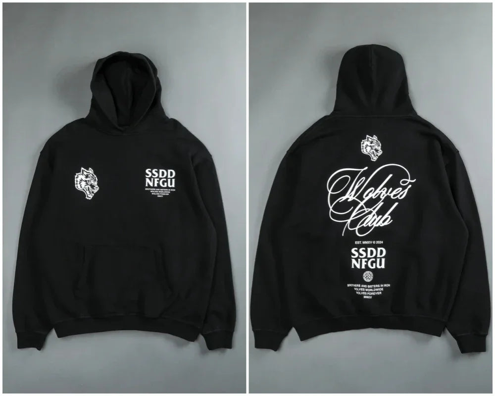 Gothic Harajuku Hoodie – Y2K Streetwear Oversized Pullover for Men | Retro Casual Sweatshirt - ZOOMNSTORE