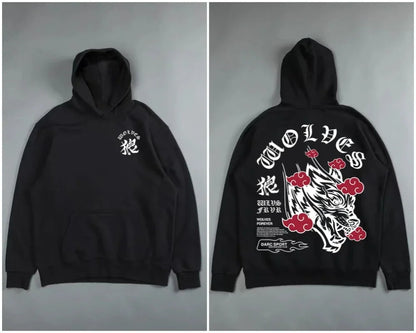 Gothic Harajuku Hoodie – Y2K Streetwear Oversized Pullover for Men | Retro Casual Sweatshirt - ZOOMNSTORE