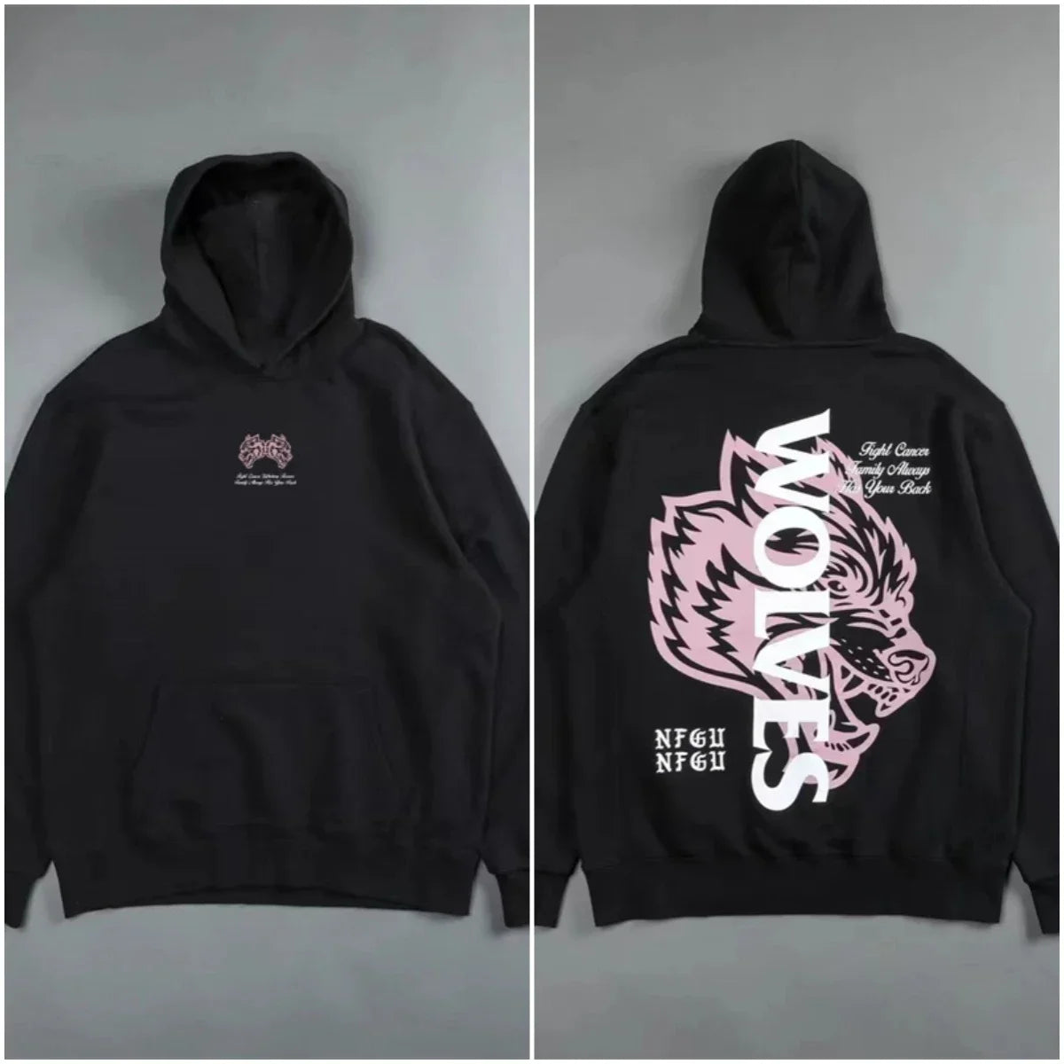 Gothic Harajuku Hoodie – Y2K Streetwear Oversized Pullover for Men | Retro Casual Sweatshirt - ZOOMNSTORE