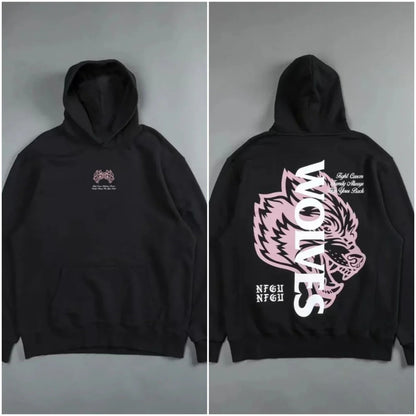 Gothic Harajuku Hoodie – Y2K Streetwear Oversized Pullover for Men | Retro Casual Sweatshirt - ZOOMNSTORE