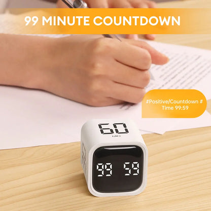 Gravity Sensor Timer - Digital Countdown Cube Timer Device with LED Display - ZOOMNSTORE