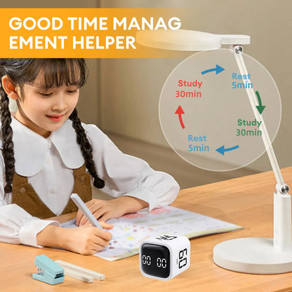 Gravity Sensor Timer - Digital Countdown Cube Timer Device with LED Display - ZOOMNSTORE