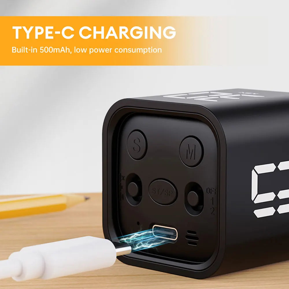 Gravity Sensor Timer - Digital Countdown Cube Timer Device with LED Display - ZOOMNSTORE