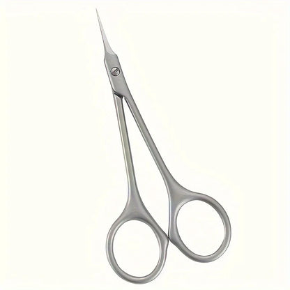 Grooming Scissors - Small Curved Stainless Steel Eyebrow & Manicure Tools for Women - ZOOMNSTORE