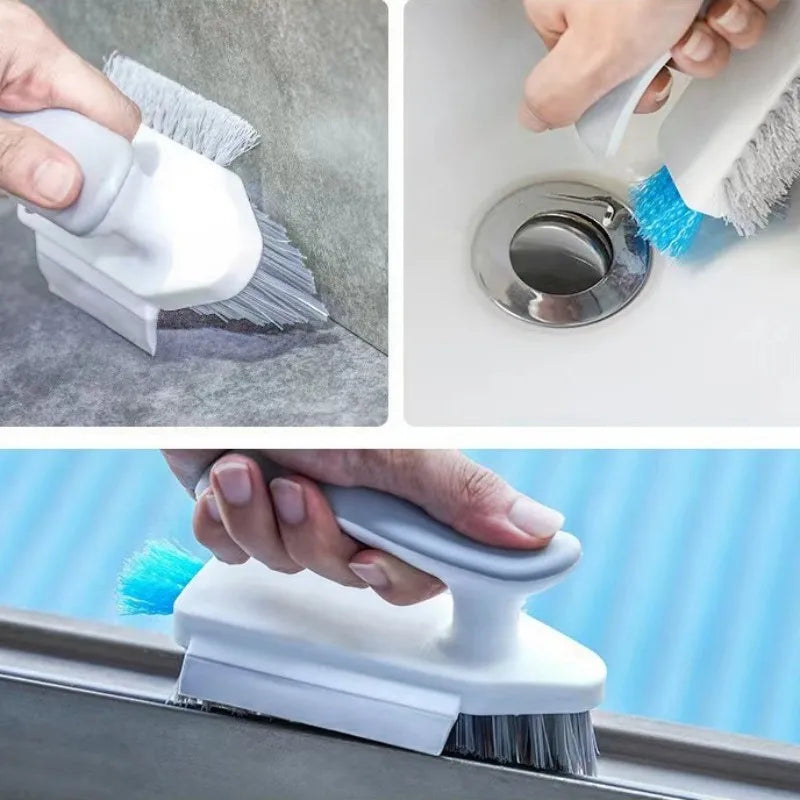 Grout Tile Cleaning Brush – Multi Surface Scrubber with Flexible Head & Non Slip Grip - ZOOMNSTORE