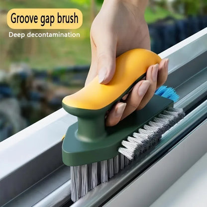 Grout Tile Cleaning Brush – Multi Surface Scrubber with Flexible Head & Non Slip Grip - ZOOMNSTORE