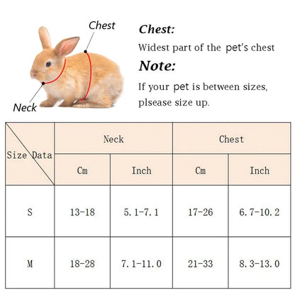 Cute Bunny Guinea Pig Harness  Leash Set - Small Animal Accessories - ZOOMNSTORE