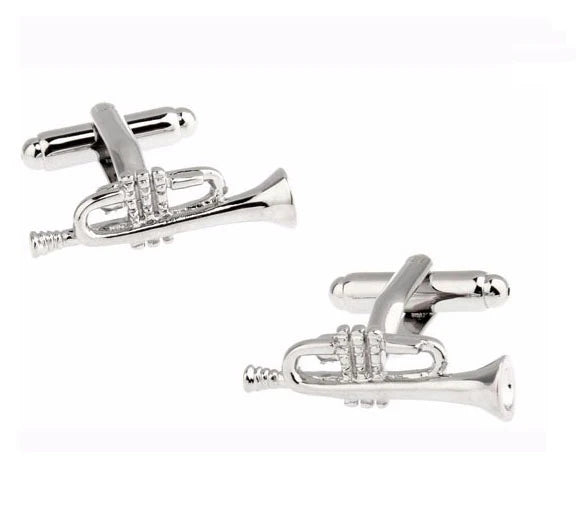 Guitar Cuff Links - Quality Brass Music Instrument Cufflinks for Men - ZOOMNSTORE