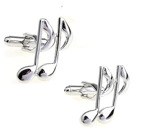 Guitar Cuff Links - Quality Brass Music Instrument Cufflinks for Men - ZOOMNSTORE