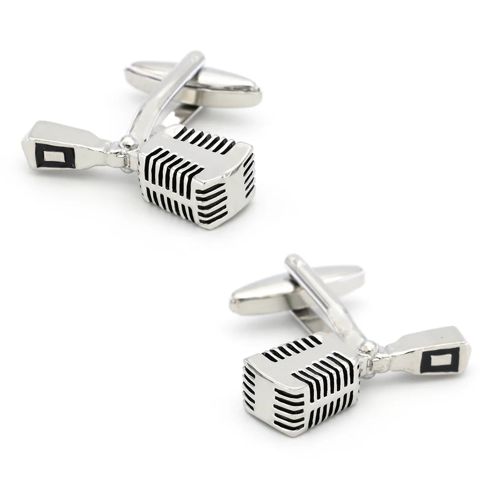 Guitar Cuff Links - Quality Brass Music Instrument Cufflinks for Men - ZOOMNSTORE