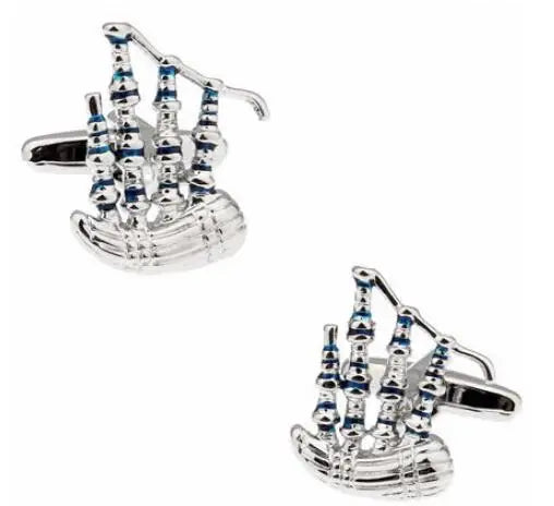 Guitar Cuff Links - Quality Brass Music Instrument Cufflinks for Men - ZOOMNSTORE