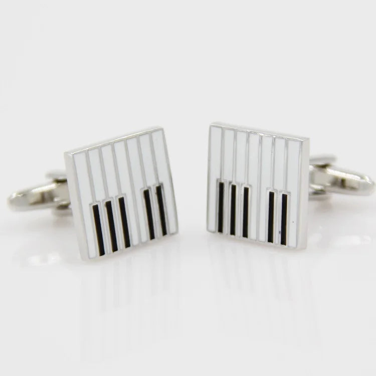 Guitar Cuff Links - Quality Brass Music Instrument Cufflinks for Men - ZOOMNSTORE