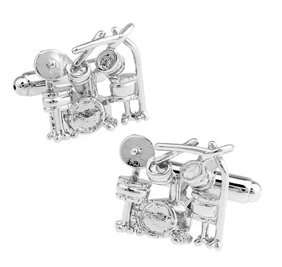 Guitar Cuff Links - Quality Brass Music Instrument Cufflinks for Men - ZOOMNSTORE