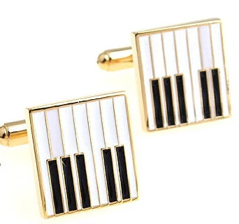 Guitar Cuff Links - Quality Brass Music Instrument Cufflinks for Men - ZOOMNSTORE