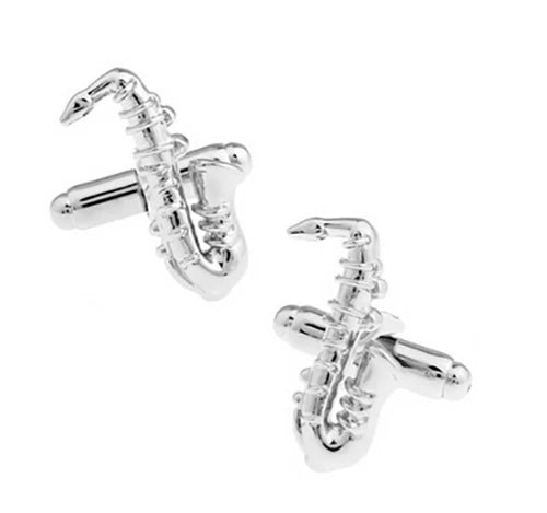 Guitar Cuff Links - Quality Brass Music Instrument Cufflinks for Men - ZOOMNSTORE