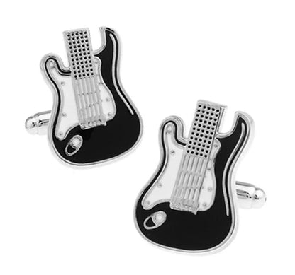 Guitar Cuff Links - Quality Brass Music Instrument Cufflinks for Men - ZOOMNSTORE