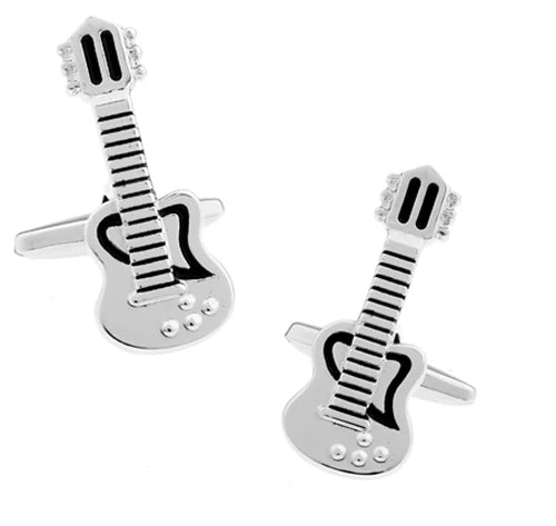 Guitar Cuff Links - Quality Brass Music Instrument Cufflinks for Men - ZOOMNSTORE