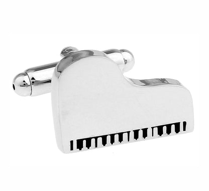 Guitar Cuff Links - Quality Brass Music Instrument Cufflinks for Men - ZOOMNSTORE