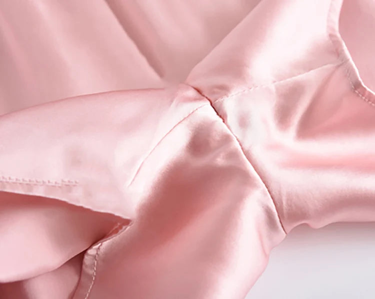 100% Mulberry Silk Pajamas Set for Women Silk Sleepwear Ladies Shorts Nightwear for Girls Tank Top