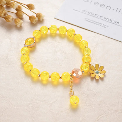 Cute Popcorn Beads Bracelet - Friendship Jewelry for Girls with Star Moon Cloud and Flower Accents