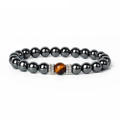 Hematite Magnetic Bracelet Man Weight Loss Bracelet Natural Stone Magnetic Bracelet Slimming Woman Health Care Therapy Jewelry